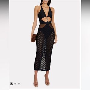 PatBo Plunge Crochet Beach Dress